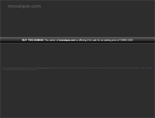Tablet Screenshot of mosaique.com